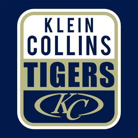 Close-up of Klein Collins High School Tigers Navy Women's T-shirts 01