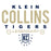 Close-up of Klein Collins High School Tigers Unisex 3/4 Sleeve Raglan T-shirt 03