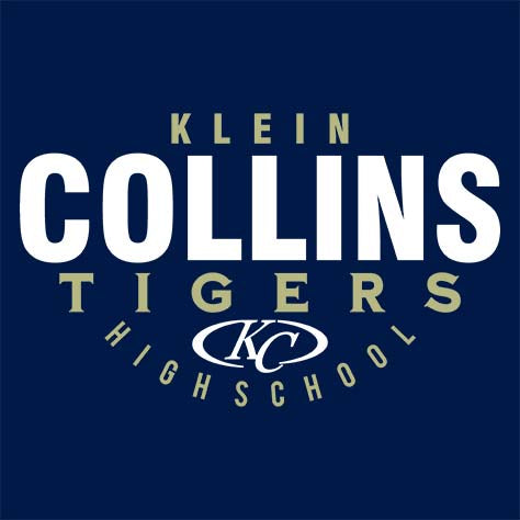 Close-up of Klein Collins High School Tigers Navy Women's T-shirts 12