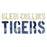 Close-up of Klein Collins High School Tigers Unisex 3/4 Sleeve Raglan T-shirt 17