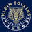 Close-up of Klein Collins High School Tigers Classic Unisex Navy T-shirt 19