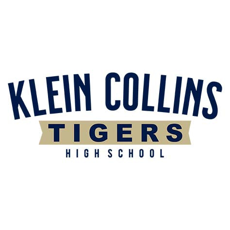 Close-up of Klein Collins High School Tigers Unisex 3/4 Sleeve Raglan T-shirt 21