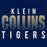 Close-up of Klein Collins High School Tigers Navy Classic Unisex Hoodie 24