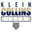 Close-up of Klein Collins High School Tigers Unisex 3/4 Sleeve Raglan T-shirt 29