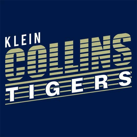 Close-up of Klein Collins High School Tigers Navy Women's T-shirts 32