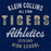 Close-up of Klein Collins High School Tigers Classic Unisex Navy T-shirt 34