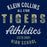 Close-up of Klein Collins High School Tigers Navy Women's T-shirts 34