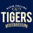 Close-up of Klein Collins High School Tigers Navy Classic Unisex Hoodie 44