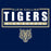 Close-up of Klein Collins High School Tigers Navy Classic Unisex Hoodie 49