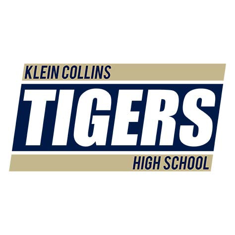 Close-up of Klein Collins High School Tigers Unisex 3/4 Sleeve Raglan T-shirt 72