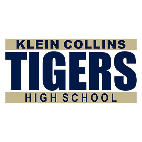 Close-up of Klein Collins High School Tigers Unisex 3/4 Sleeve Raglan T-shirt 98