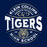 Close-up of Klein Collins High School Tigers Classic Unisex Navy T-shirt 201