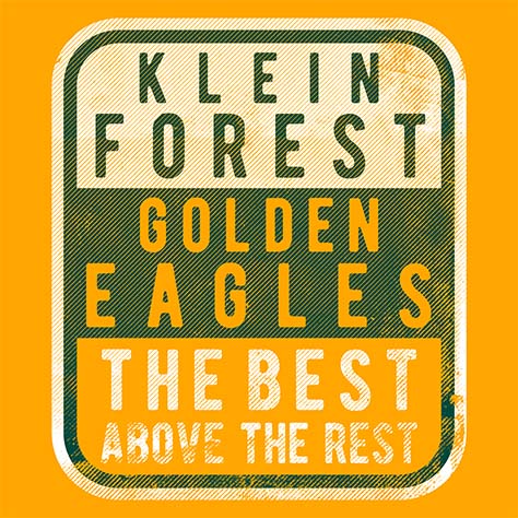 Close-up of Klein Forest High School Premium Gold Unisex T-shirt 01