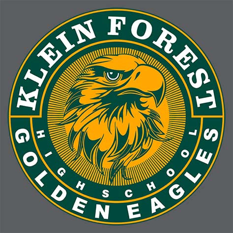 Close-up of Klein Forest High School Dark Heather Classic Unisex Hoodie 02