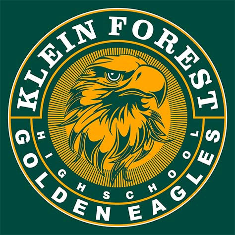 Close-up of Klein Forest High School Premium Forest Green Unisex T-shirt 02