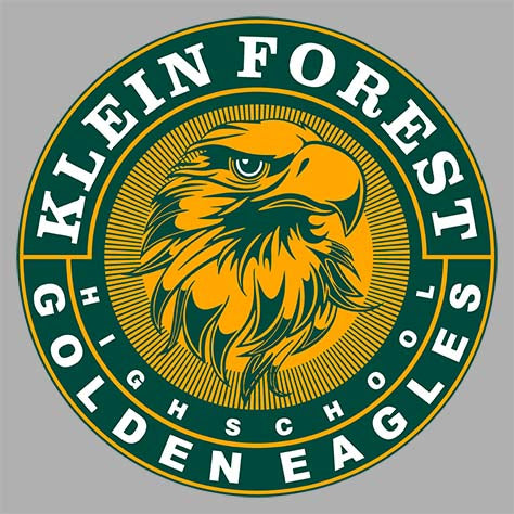 Close-up of Klein Forest High School Unisex 3/4 Sleeve Raglan T-shirt 02