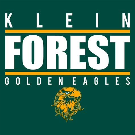 Close-up of Klein Forest High School Premium Unisex Forest Green Hoodie 07