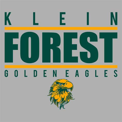 Close-up of Klein Forest High School Premium Unisex Carbon Grey Hoodie 07