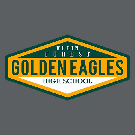 Close-up of Klein Forest High School Dark Heather Classic Unisex Hoodie 09