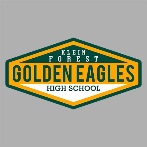 Close-up of Klein Forest High School Unisex 3/4 Sleeve Raglan T-shirt 09