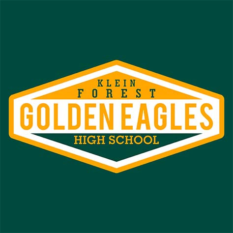 Close-up of Klein Forest High School Premium Forest Green Unisex T-shirt 09