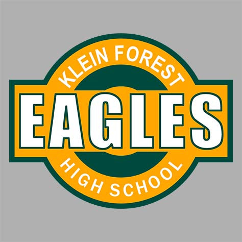 Close-up of Klein Forest High School Unisex 3/4 Sleeve Raglan T-shirt 11