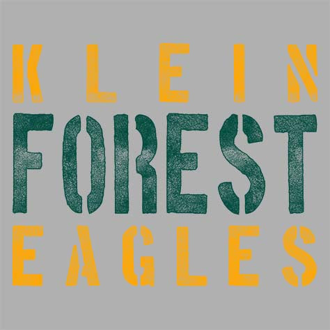 Close-up of Klein Forest High School Premium Unisex Carbon Grey Hoodie 17