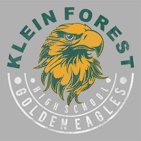 Close-up of Klein Forest High School Premium Unisex Carbon Grey Hoodie 19