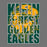 Close-up of Klein Forest Golden Eagles Women's Charcoal T-shirt 20