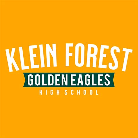 Close-up of Klein Forest Golden Eagles Classic Unisex Gold T-shirt 21