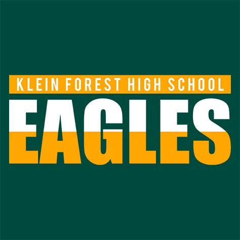 Close-up of Klein Forest High School Premium Unisex Forest Green Hoodie 25