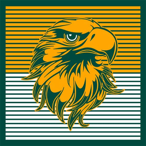 Close-up of Klein Forest High School Premium Forest Green Unisex T-shirt 27