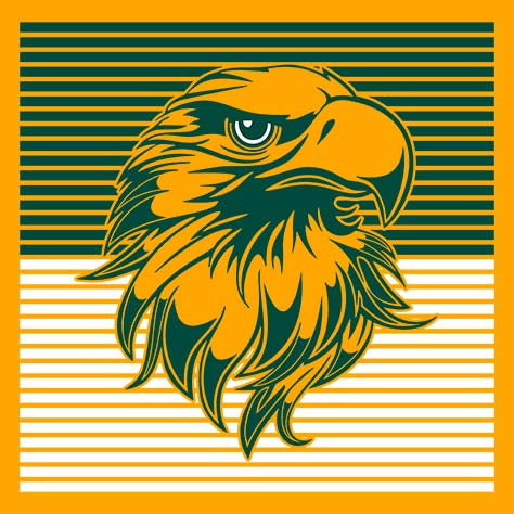 Close-up of Klein Forest High School Premium Gold Unisex T-shirt 27