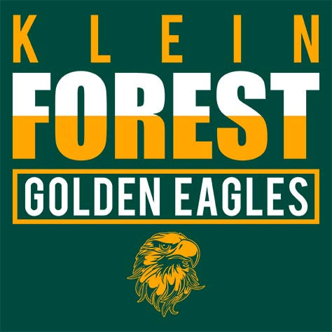 Close-up of Klein Forest High School Premium Forest Green Unisex T-shirt 29