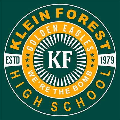 Close-up of Klein Forest High School Premium Unisex Forest Green Hoodie 30