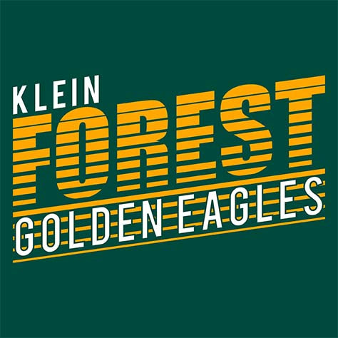 Close-up of Klein Forest High School Premium Forest Green Unisex T-shirt 32