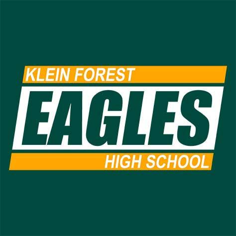 Close-up of Klein Forest High School Premium Forest Green Unisex T-shirt 72