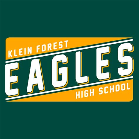 Close-up of Klein Forest High School Premium Unisex Forest Green Hoodie 84