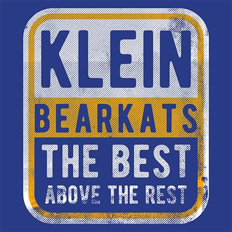 Close-up of Klein High School Bearkats Women's Royal T-shirt 01