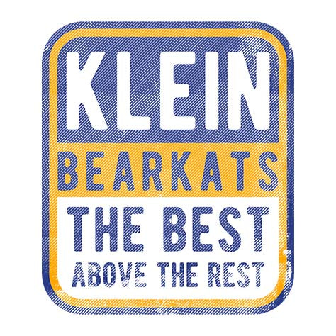 Close-up of Klein High School Bearkats Unisex 3/4 Sleeve Raglan T-shirt 01