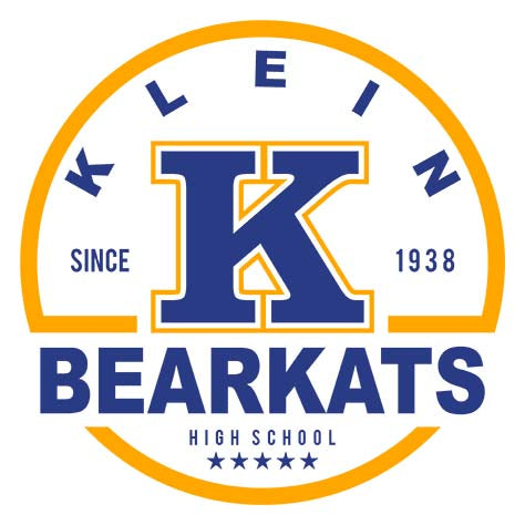 Close-up of Klein High School Bearkats Unisex 3/4 Sleeve Raglan T-shirt 04