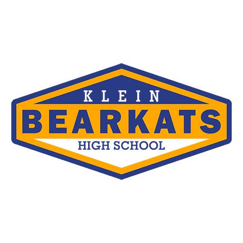 Close-up of Klein High School Bearkats Unisex 3/4 Sleeve Raglan T-shirt 09