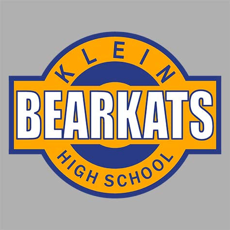 Close-up of Klein Bearkats Premium Grey Hoodie - Design 11