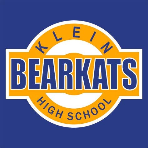 Close-up of Klein High School Bearkats Women's Royal T-shirt 11