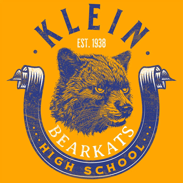 Close-up of Klein High School Bearkats Classic Unisex Gold T-shirt 202