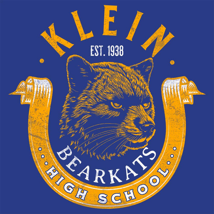 Close-up of Klein High School Bearkats Premium Royal Unisex Hoodie 202