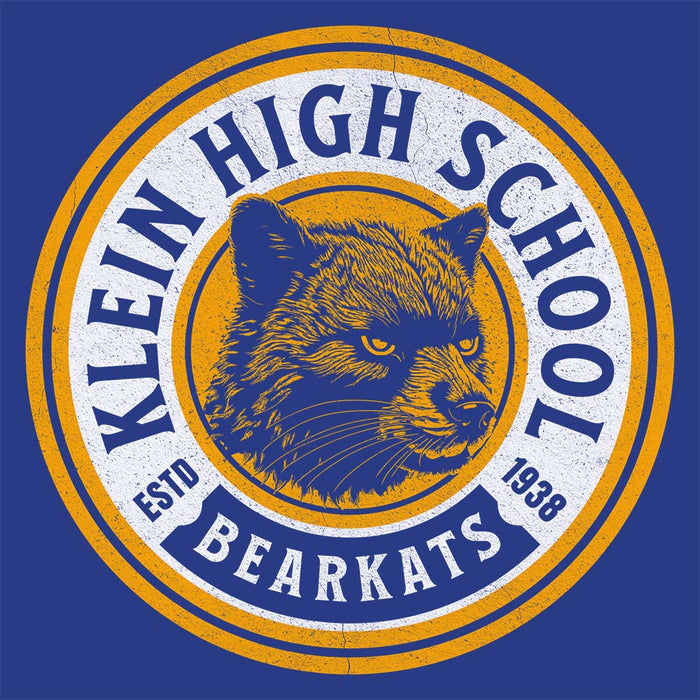 Close-up of Klein High School Bearkats Premium Royal Unisex Hoodie 207