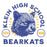 Close-up of Klein High School Bearkats Unisex 3/4 Sleeve Raglan T-shirt 208