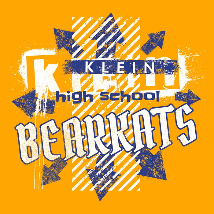 Close-up of Klein High School Bearkats Premium Gold Unisex T-shirt 210