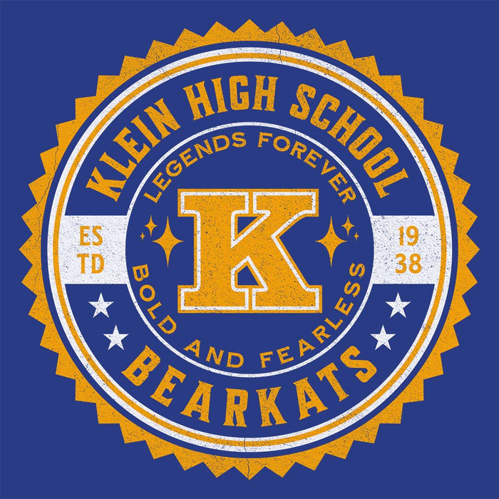 Close-up of Klein High School Bearkats Premium Royal Unisex Hoodie 211